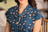 Hannah Top– Teal Floral